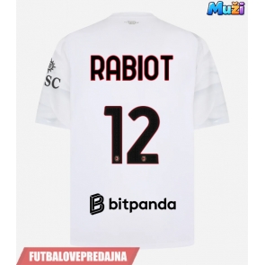 Lacne Muži Futbalové dres AC Milan Adrien Rabiot #12 2026-27 Krátky Rukáv - Preč